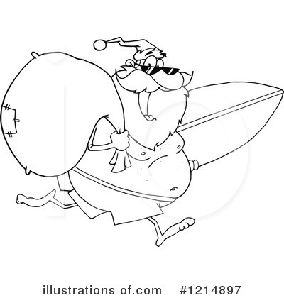 Royalty-Free (RF) Santa Clipart Illustration by Hit Toon - Stock Sample #1214897