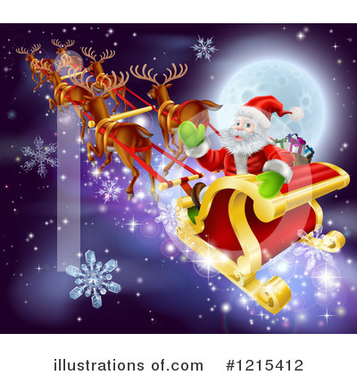 Royalty-Free (RF) Santa Clipart Illustration by AtStockIllustration - Stock Sample #1215412