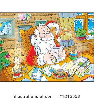 Royalty-Free (RF) Santa Clipart Illustration by Alex Bannykh - Stock Sample #1215658