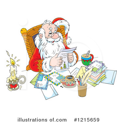 Royalty-Free (RF) Santa Clipart Illustration by Alex Bannykh - Stock Sample #1215659