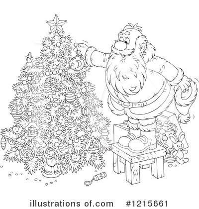 Royalty-Free (RF) Santa Clipart Illustration by Alex Bannykh - Stock Sample #1215661
