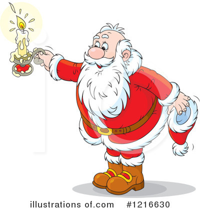 Royalty-Free (RF) Santa Clipart Illustration by Alex Bannykh - Stock Sample #1216630