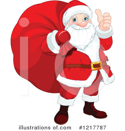 Royalty-Free (RF) Santa Clipart Illustration by Pushkin - Stock Sample #1217787