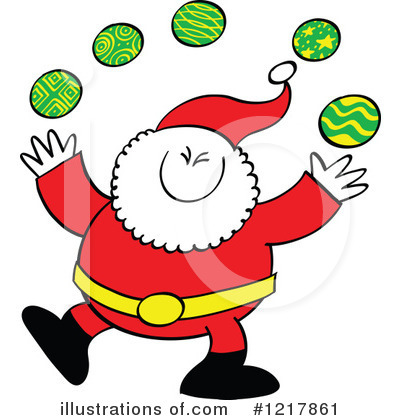 Royalty-Free (RF) Santa Clipart Illustration by Zooco - Stock Sample #1217861