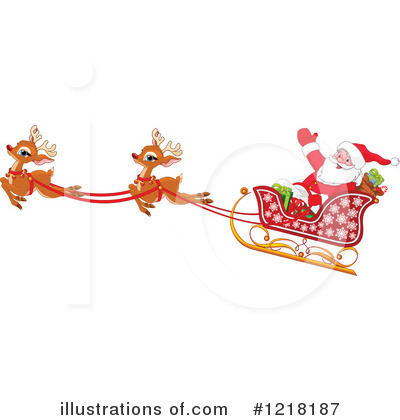 Royalty-Free (RF) Santa Clipart Illustration by Pushkin - Stock Sample #1218187