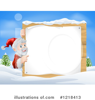 Royalty-Free (RF) Santa Clipart Illustration by AtStockIllustration - Stock Sample #1218413