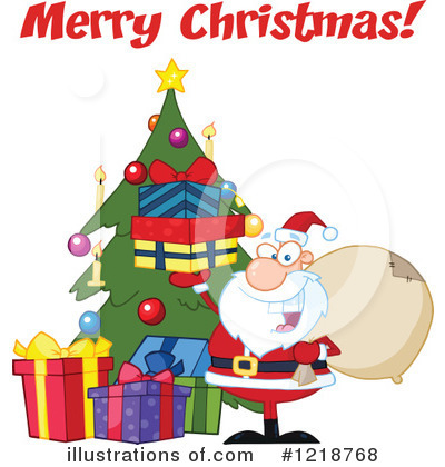 Royalty-Free (RF) Santa Clipart Illustration by Hit Toon - Stock Sample #1218768