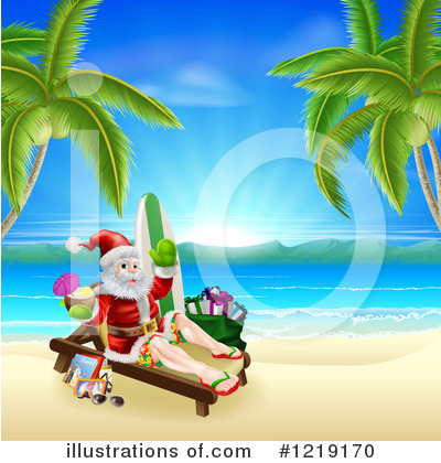 Royalty-Free (RF) Santa Clipart Illustration by AtStockIllustration - Stock Sample #1219170
