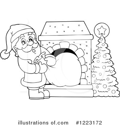 Royalty-Free (RF) Santa Clipart Illustration by visekart - Stock Sample #1223172