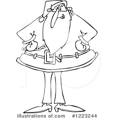 Royalty-Free (RF) Santa Clipart Illustration by djart - Stock Sample #1223244