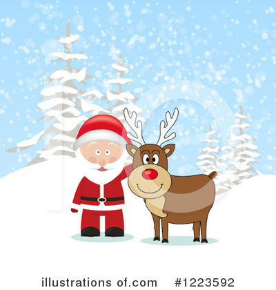 Royalty-Free (RF) Santa Clipart Illustration by vectorace - Stock Sample #1223592