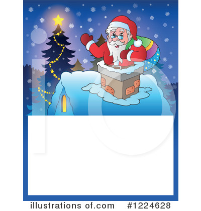 Royalty-Free (RF) Santa Clipart Illustration by visekart - Stock Sample #1224628