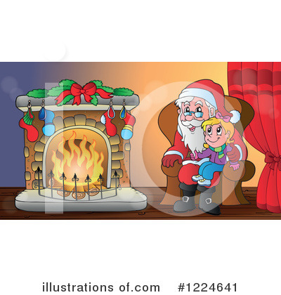Royalty-Free (RF) Santa Clipart Illustration by visekart - Stock Sample #1224641