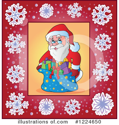 Royalty-Free (RF) Santa Clipart Illustration by visekart - Stock Sample #1224650