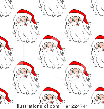 Royalty-Free (RF) Santa Clipart Illustration by Vector Tradition SM - Stock Sample #1224741