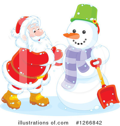 Royalty-Free (RF) Santa Clipart Illustration by Alex Bannykh - Stock Sample #1266842