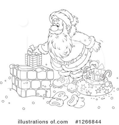 Royalty-Free (RF) Santa Clipart Illustration by Alex Bannykh - Stock Sample #1266844
