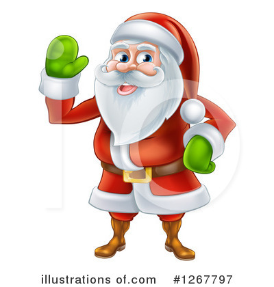 Royalty-Free (RF) Santa Clipart Illustration by AtStockIllustration - Stock Sample #1267797