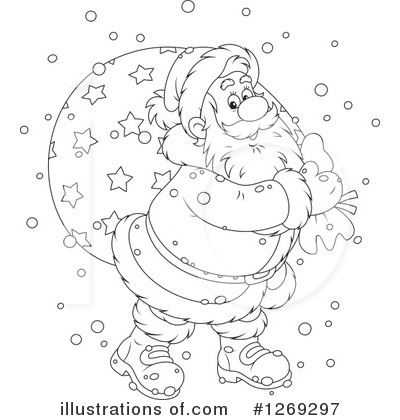 Royalty-Free (RF) Santa Clipart Illustration by Alex Bannykh - Stock Sample #1269297