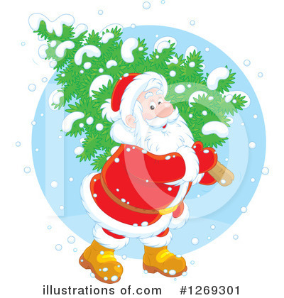 Royalty-Free (RF) Santa Clipart Illustration by Alex Bannykh - Stock Sample #1269301