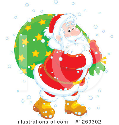 Royalty-Free (RF) Santa Clipart Illustration by Alex Bannykh - Stock Sample #1269302