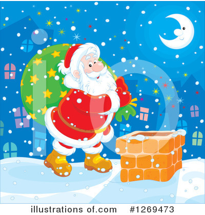 Royalty-Free (RF) Santa Clipart Illustration by Alex Bannykh - Stock Sample #1269473
