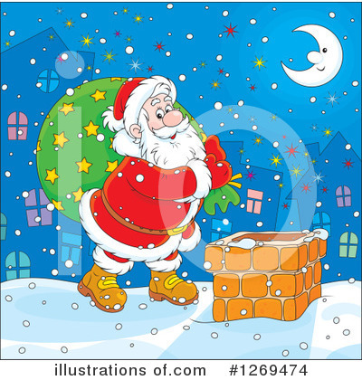 Royalty-Free (RF) Santa Clipart Illustration by Alex Bannykh - Stock Sample #1269474