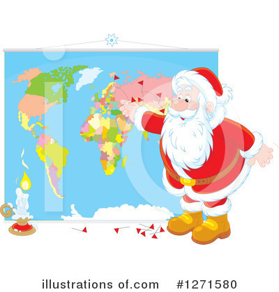 Royalty-Free (RF) Santa Clipart Illustration by Alex Bannykh - Stock Sample #1271580