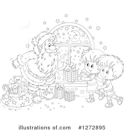 Royalty-Free (RF) Santa Clipart Illustration by Alex Bannykh - Stock Sample #1272895