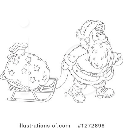Royalty-Free (RF) Santa Clipart Illustration by Alex Bannykh - Stock Sample #1272896