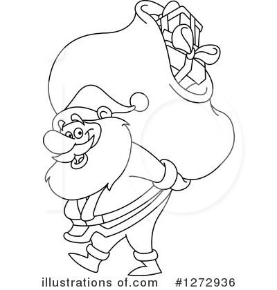Royalty-Free (RF) Santa Clipart Illustration by yayayoyo - Stock Sample #1272936