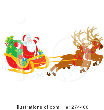 Royalty-Free (RF) Santa Clipart Illustration by Alex Bannykh - Stock Sample #1274460