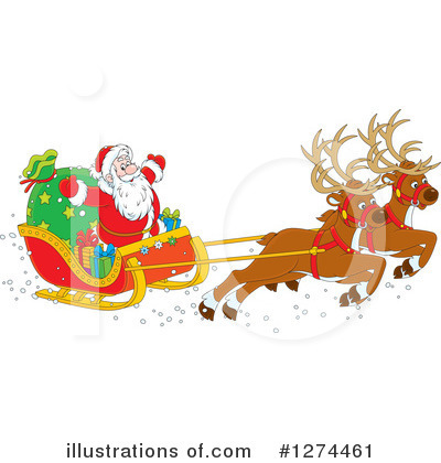 Sleigh Clipart #1274461 by Alex Bannykh