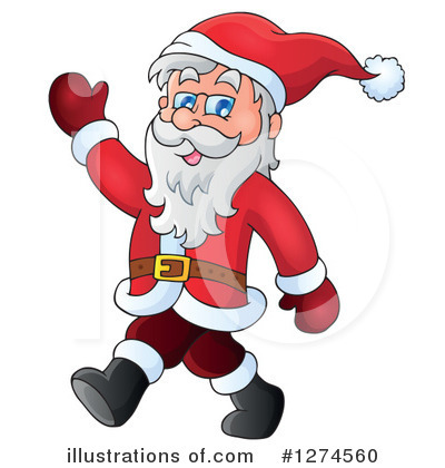 Royalty-Free (RF) Santa Clipart Illustration by visekart - Stock Sample #1274560