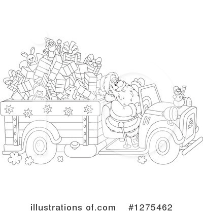 Royalty-Free (RF) Santa Clipart Illustration by Alex Bannykh - Stock Sample #1275462