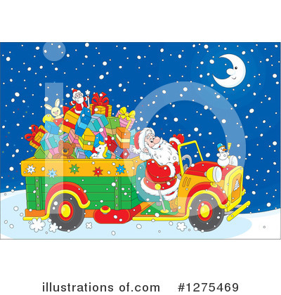 Royalty-Free (RF) Santa Clipart Illustration by Alex Bannykh - Stock Sample #1275469