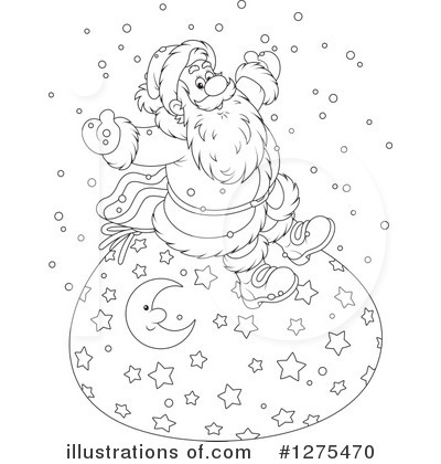 Royalty-Free (RF) Santa Clipart Illustration by Alex Bannykh - Stock Sample #1275470