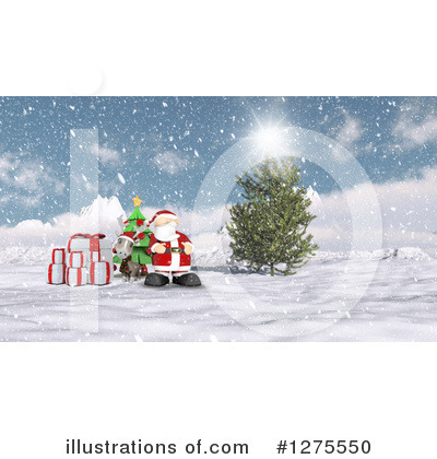 Royalty-Free (RF) Santa Clipart Illustration by KJ Pargeter - Stock Sample #1275550