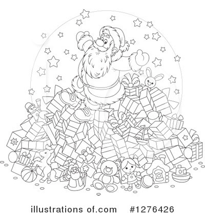 Royalty-Free (RF) Santa Clipart Illustration by Alex Bannykh - Stock Sample #1276426