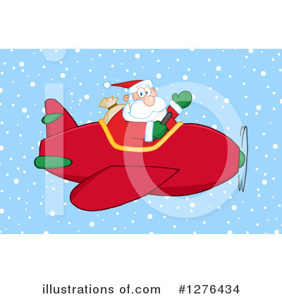 Royalty-Free (RF) Santa Clipart Illustration by Hit Toon - Stock Sample #1276434