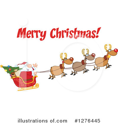 Royalty-Free (RF) Santa Clipart Illustration by Hit Toon - Stock Sample #1276445