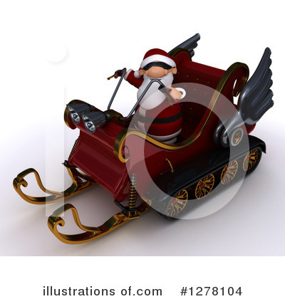 Snowmobile Clipart #1278104 by KJ Pargeter