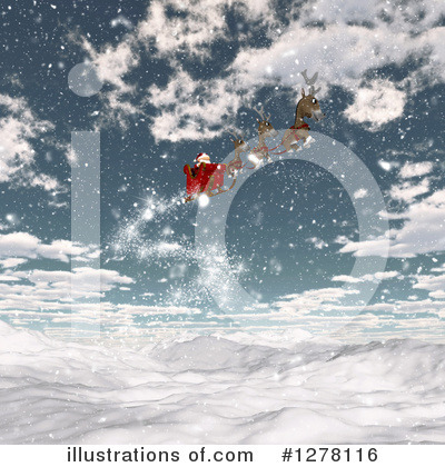 Royalty-Free (RF) Santa Clipart Illustration by KJ Pargeter - Stock Sample #1278116