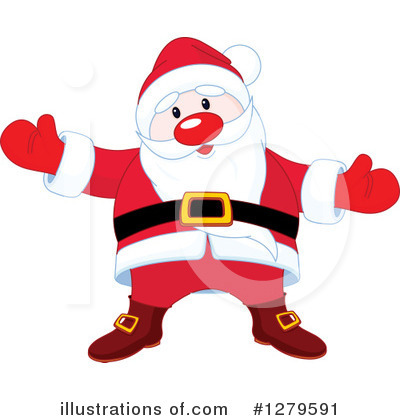 Royalty-Free (RF) Santa Clipart Illustration by Pushkin - Stock Sample #1279591