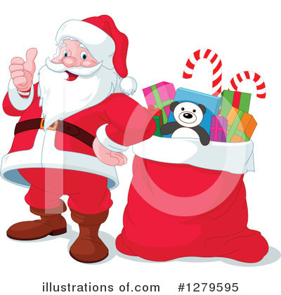 Royalty-Free (RF) Santa Clipart Illustration by Pushkin - Stock Sample #1279595