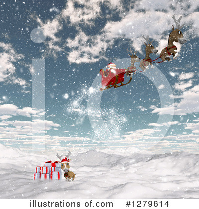 Royalty-Free (RF) Santa Clipart Illustration by KJ Pargeter - Stock Sample #1279614