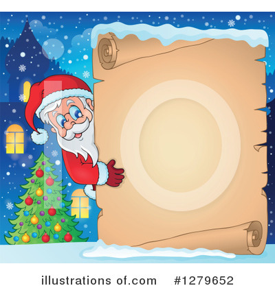 Royalty-Free (RF) Santa Clipart Illustration by visekart - Stock Sample #1279652