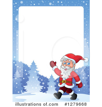 Royalty-Free (RF) Santa Clipart Illustration by visekart - Stock Sample #1279668