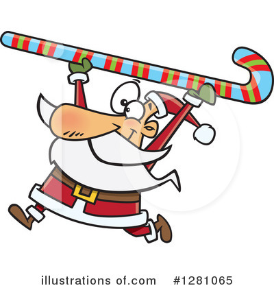 Royalty-Free (RF) Santa Clipart Illustration by toonaday - Stock Sample #1281065