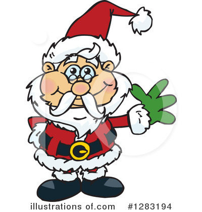 Royalty-Free (RF) Santa Clipart Illustration by Dennis Holmes Designs - Stock Sample #1283194
